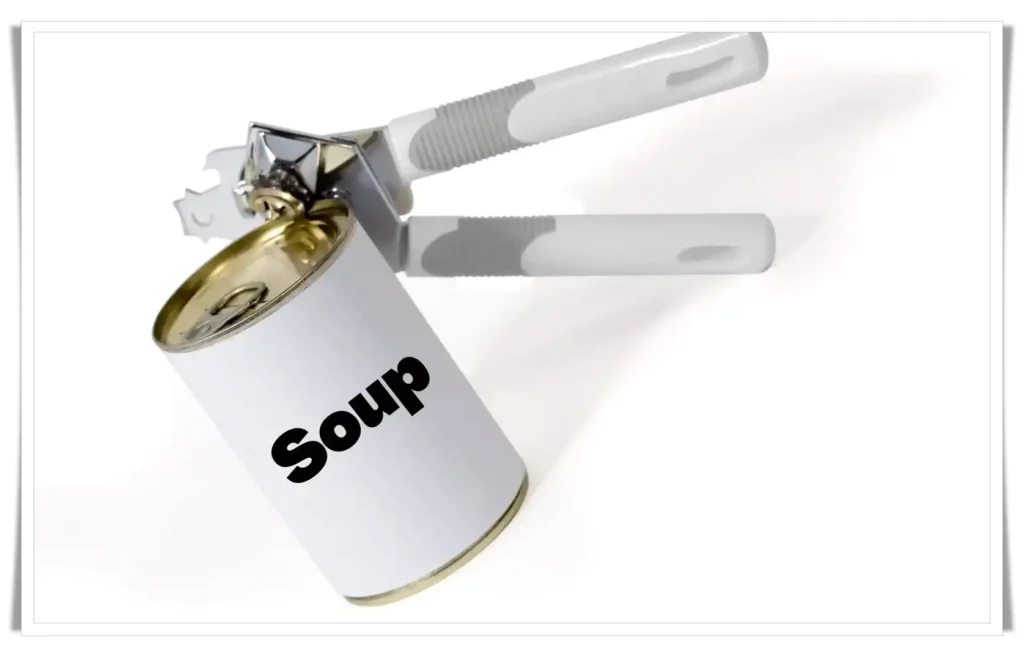 Canned soup