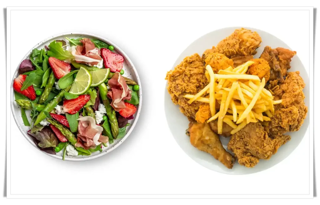 Comparing Dietary Habits: Blue Zones vs The American Plate